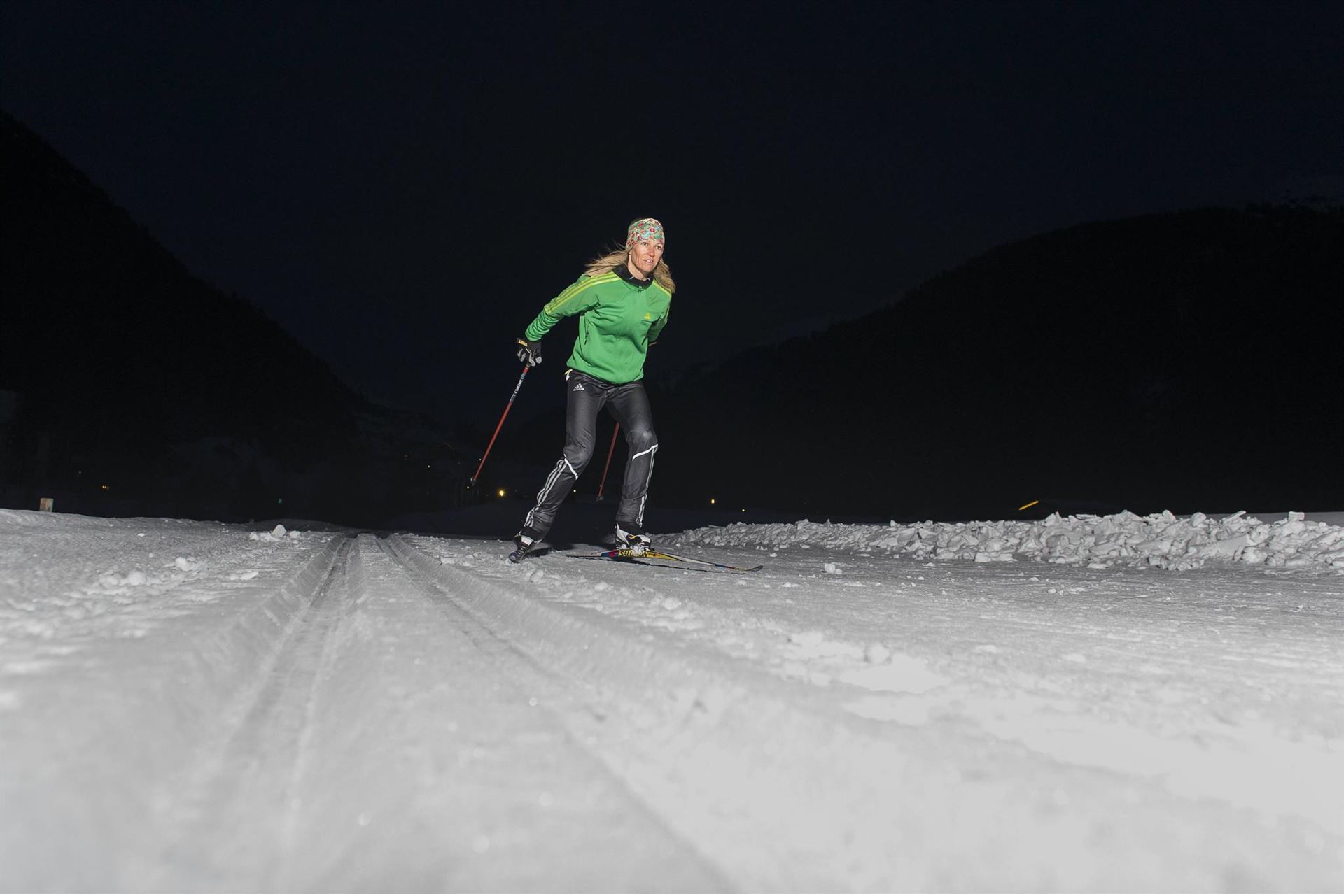 Nachtlanglaufen in Klösterle am Arlberg