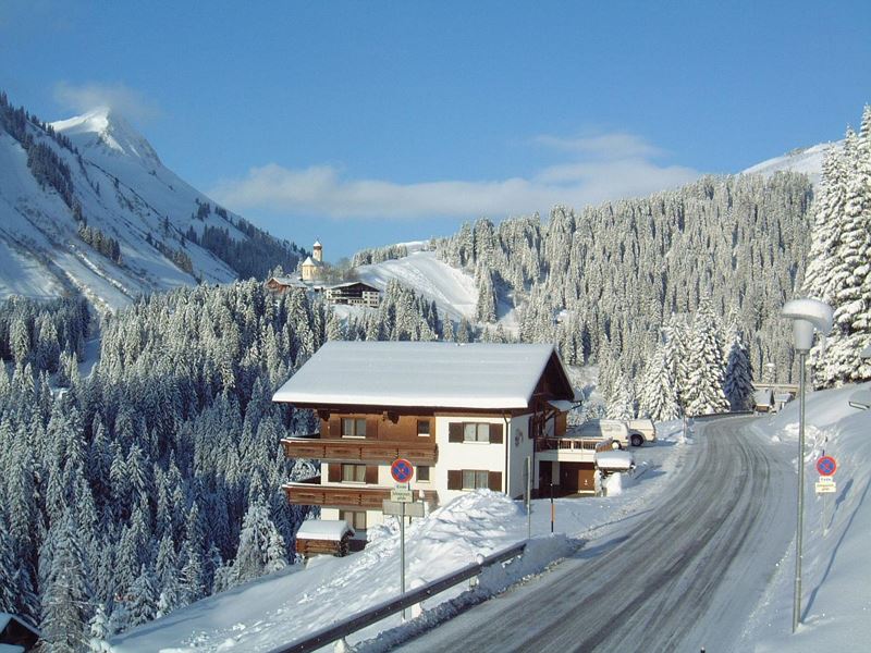 Winter - Blick aufs Dorfzentrum