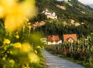 Vaduz im Fürstentum Liechtenstein