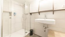Shared room, shower or bath, toilet