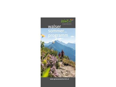 Walser Sommerprogramm