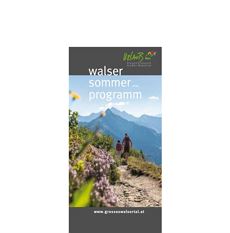 Walser Sommerprogramm