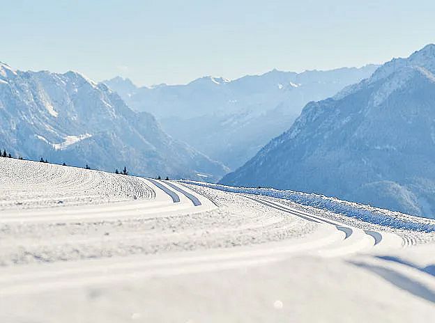 Cross-country skiing in the Brandnertal