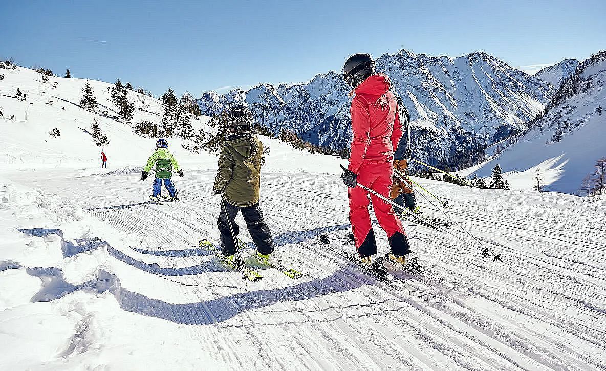 Thanks to the Ski Instructor or Together on a Family Holiday