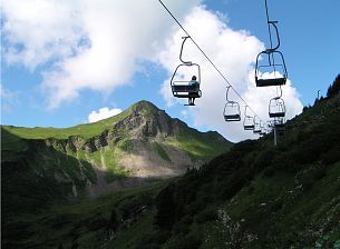 Cable Car Faschina in Summer