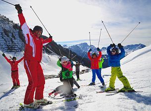 Ski Lessons & Child Care in the Biosphere Reserve Großes Walsertal