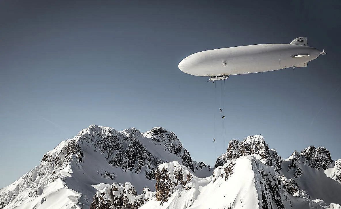 Zeppelin Skiing - am Kleinen Valkastiel im Brandnertal
